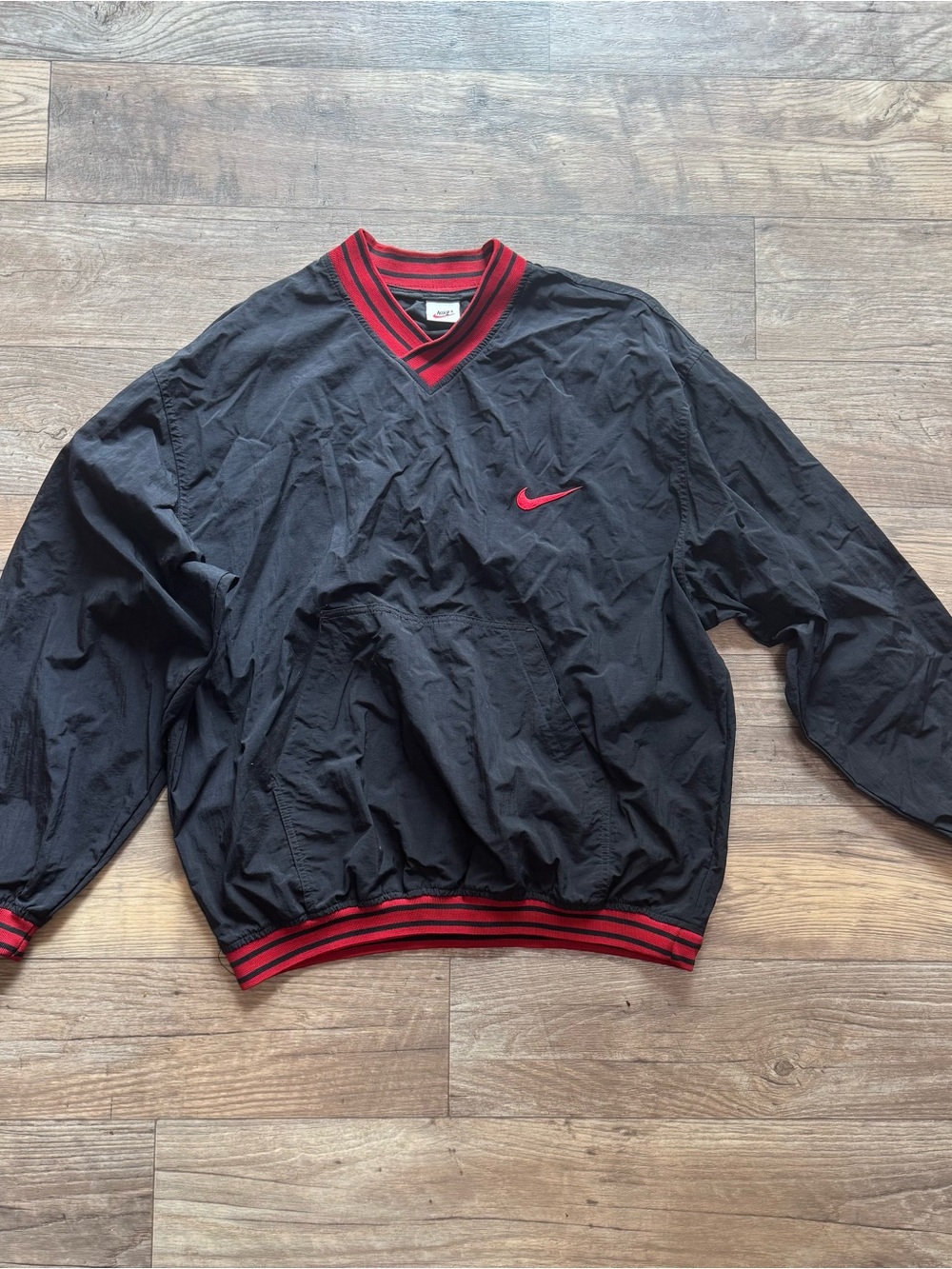 Men's Y2K Vintage Nike Pullover Windbreaker Jacket Embroided Logo Size Large